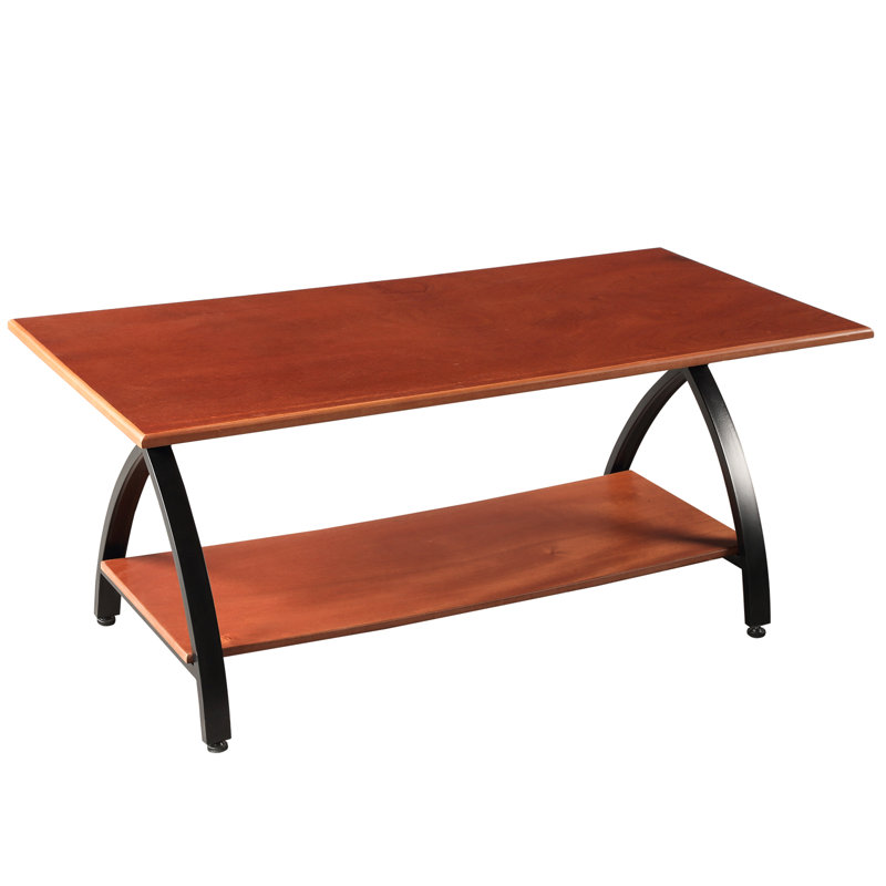 Wrought Studio Broadbridge Cross Legs Coffee Table with Storage